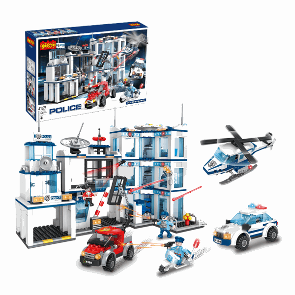 COGO Lego կոնստրուկտորներ Կոնստրուկտոր ոստիկանություն 950 կտոր | COGO